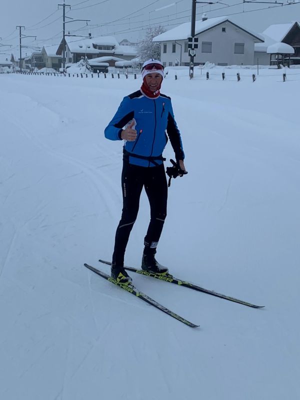 Res Betschart auf Langlauf